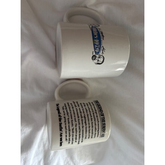 Set Of 2 Kona Hawaii Coffee Mugs Surfin Ass & Bad Ass Designs 11 Oz - Picture 3 of 13